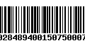 Código de Barras 971028489400150750007533