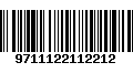 Código de Barras 9711122112212