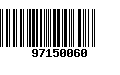 Código de Barras 97150060