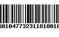 Código de Barras 971501047732311810010009