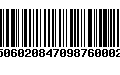 Código de Barras 971506020847098760002139