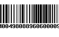 Código de Barras 9740049808896060000954