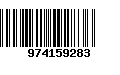 Código de Barras 974159283