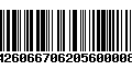 Código de Barras 9742606670620560000877