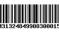 Código de Barras 9743132484990830001537