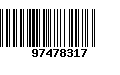 Código de Barras 97478317