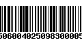 Código de Barras 9750600402509830000500