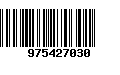 Código de Barras 975427030