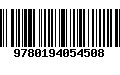 Código de Barras 9780194054508