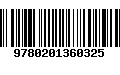 Código de Barras 9780201360325