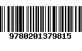 Código de Barras 9780201379815