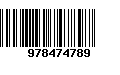 Código de Barras 978474789