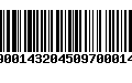 Código de Barras 9790014320450970001403