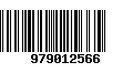 Código de Barras 979012566