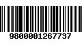 Código de Barras 9800001267737