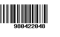 Código de Barras 980422048