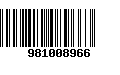 Código de Barras 981008966