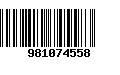 Código de Barras 981074558