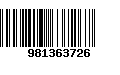 Código de Barras 981363726