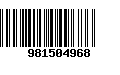 Código de Barras 981504968