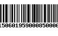 Código de Barras 9815060195900085000008