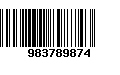 Código de Barras 983789874