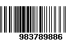 Código de Barras 983789886