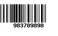 Código de Barras 983789898