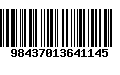 Código de Barras 98437013641145