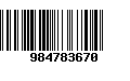 Código de Barras 984783670