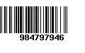 Código de Barras 984797946