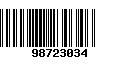 Código de Barras 98723034