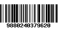 Código de Barras 9880240379620