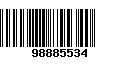 Código de Barras 98885534