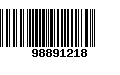 Código de Barras 98891218