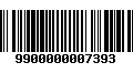 Código de Barras 9900000007393