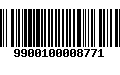 Código de Barras 9900100008771