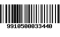 Código de Barras 9910500033440