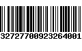 Código de Barras 993272770092326400110