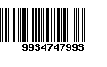 Código de Barras 9934747993