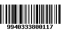 Código de Barras 9940333800117