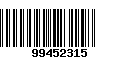 Código de Barras 99452315