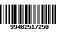 Código de Barras 99482517250