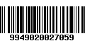 Código de Barras 9949020027059