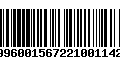 Código de Barras 996001567221001142