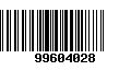 Código de Barras 99604028