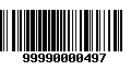 Código de Barras 99990000497