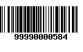 Código de Barras 99990000584