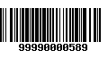 Código de Barras 99990000589