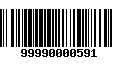 Código de Barras 99990000591